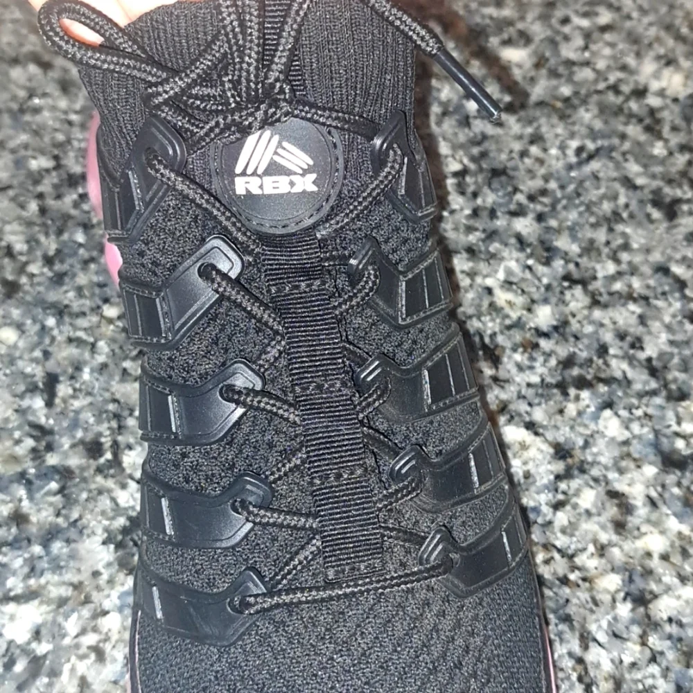 RBX Live Life Active Black/Pink Mesh Lace Up Sneakers. Size 9 - Picture 5 of 10